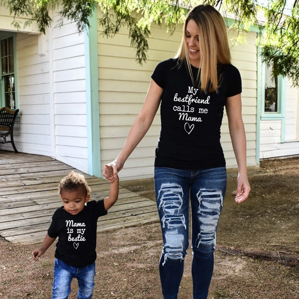 Mama Is My Bestie Matching Family Outfits